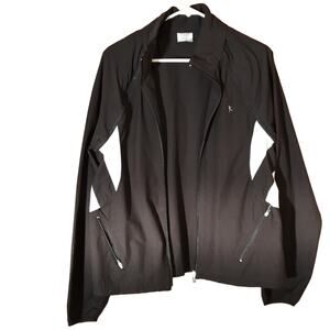 Danskin Now Black Cotton Blend Jacket. L